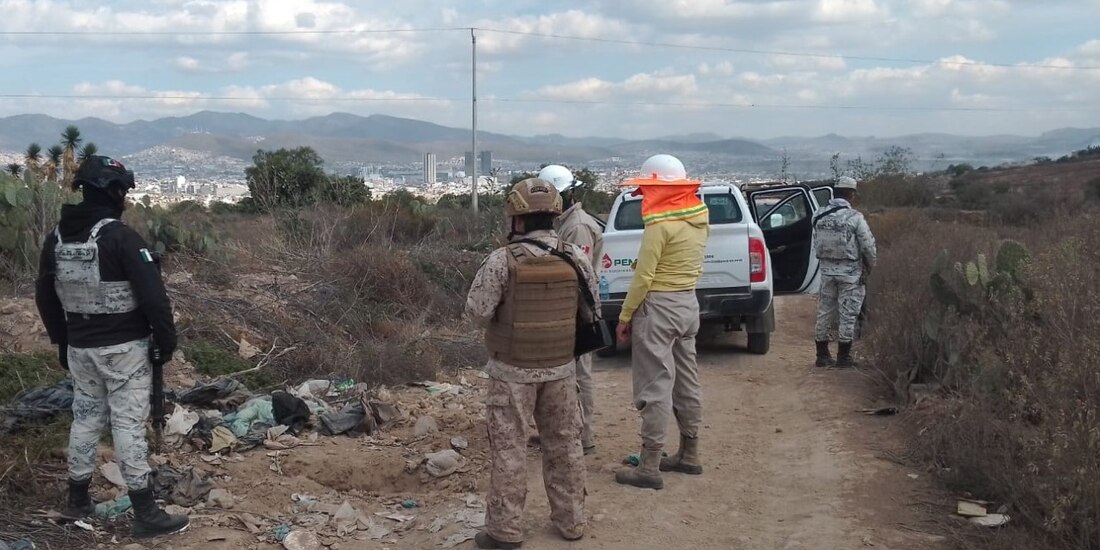 Operativo por parte de elementos de la Guardia Nacional. 