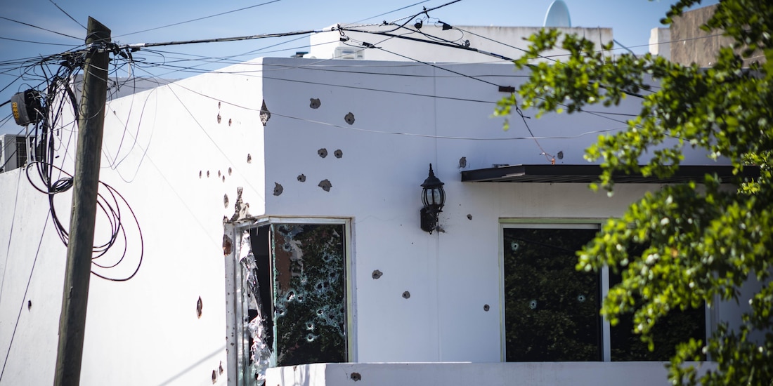 Una vivienda de Colinas del Bosque, en Culiacán, fue atacada el domingo.
