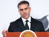 EL FUNCIONARIO federal, ayer, en conferencia de prensa en Palacio Nacional.