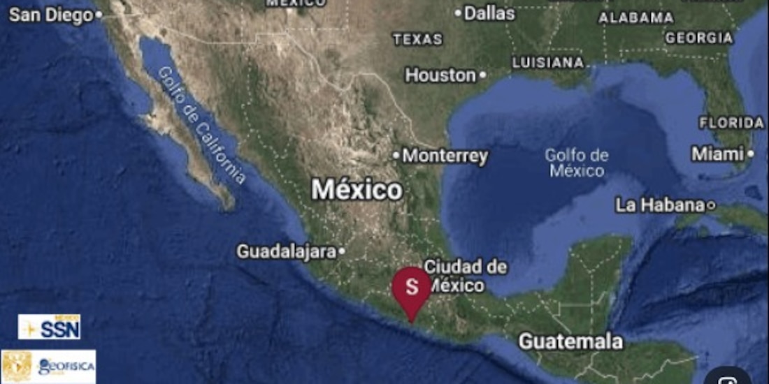 El sismo se registró este viernes.