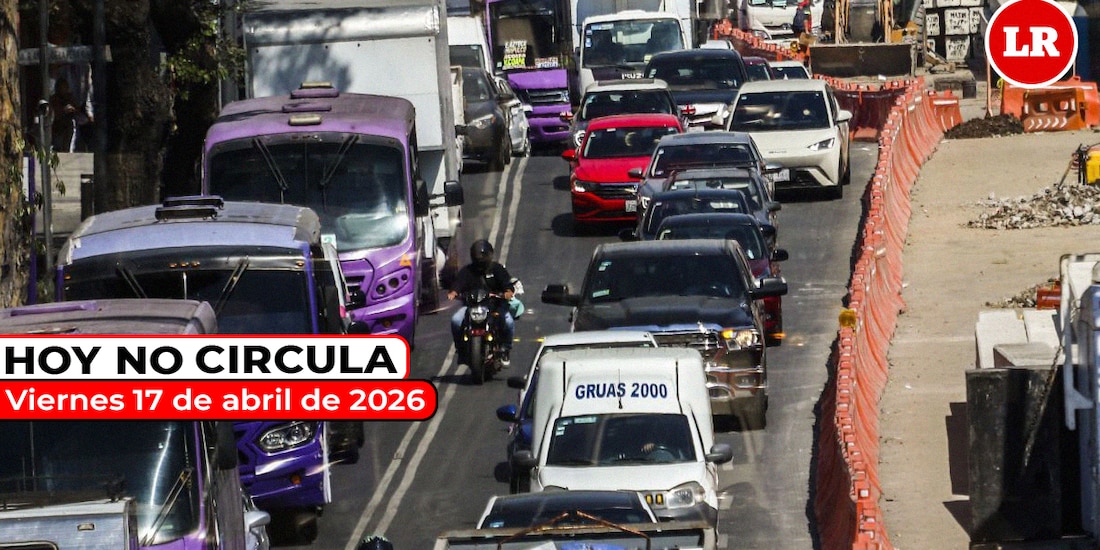 Revisa cómo aplica el Hoy No Circula este viernes 17 de abril de 2026 en la Zona Metropolitana del Valle de México.