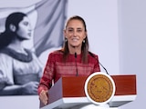 La Presidenta Claudia Sheinbaum Pardo durante su conferencia matutina el 13 de octubre de 2026.