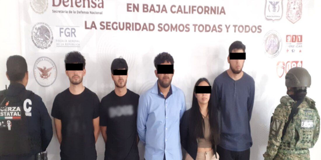 Arresto de presuntos delincuentes en BC.
