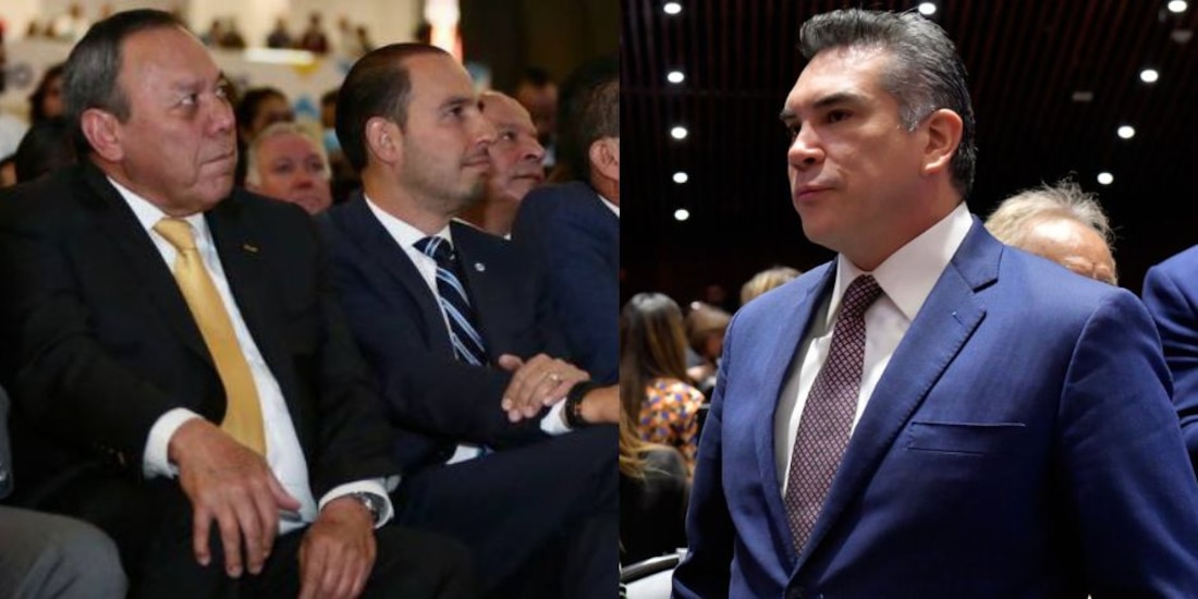 Marko Cortés y 'Alito' Moreno se reencuentran en toma de protesta de Teresa Jiménez.