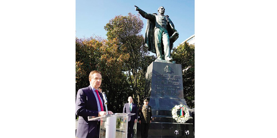 EL EMBAJADOR Esteban Moctezuma, el pasado 20 de marzo, en Washington