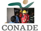 Deportistas mexicanos sufren escalofriante accidente al caer desde un quinto piso en un elevador