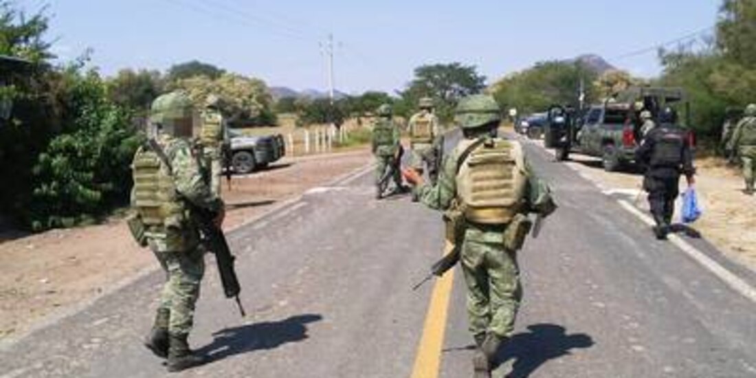 Elementos castrenses en operación en Guerrero.
