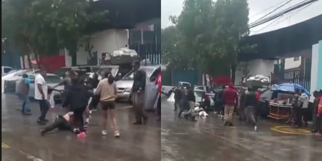 Golpean a 2 sujetos en la alcaldía Cuajimalpa.