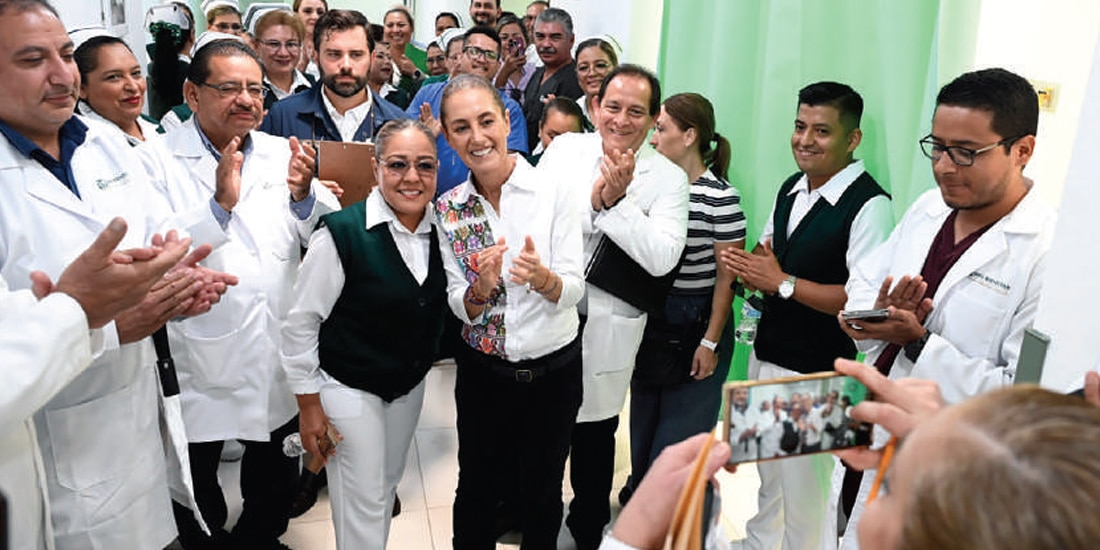 LA MANDATARIA, ayer, en Ciudad Madero, Tamaulipas