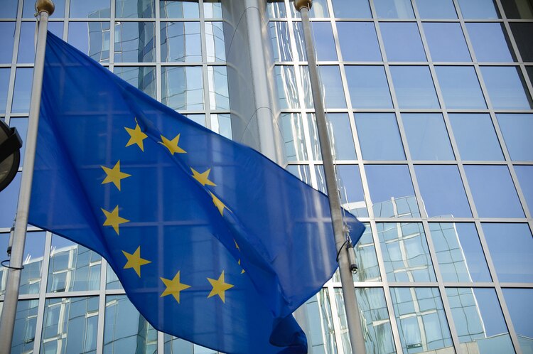 Bandera de la Unión Europea.