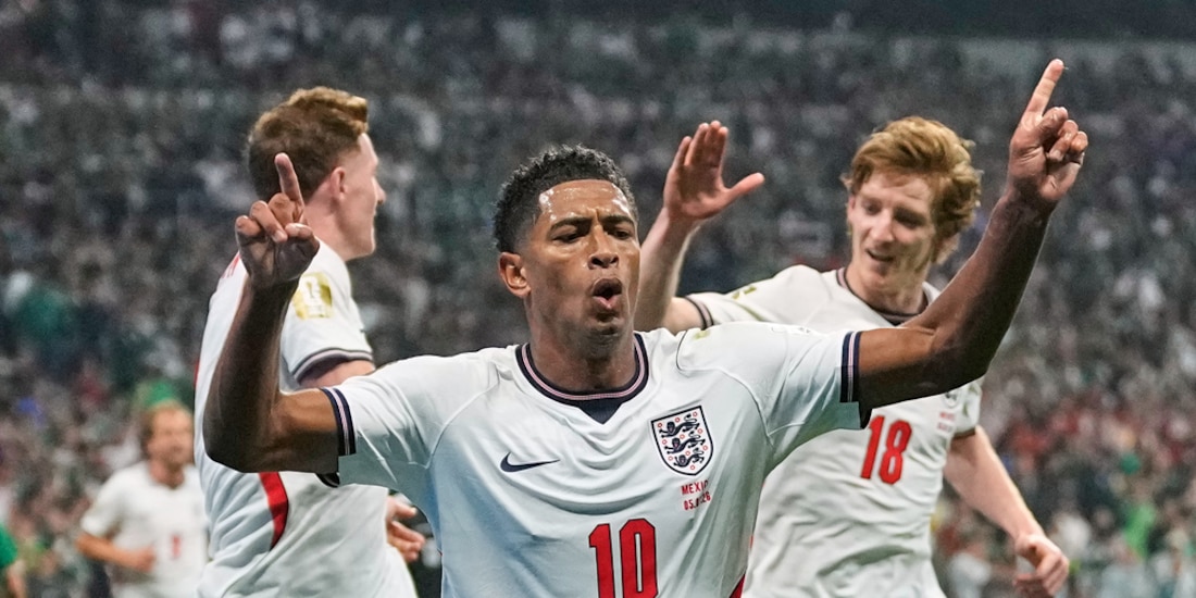 Jude Bellingham, tras anotar dos goles a México en el Mundial 2026
