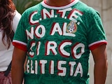 Integrantes de la Coordinadora Nacional de Trabajadores de la Educación (CNTE)