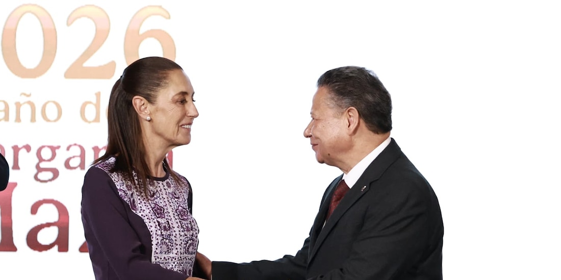 La Presidenta de México y el Gobernador de Hidalgo.