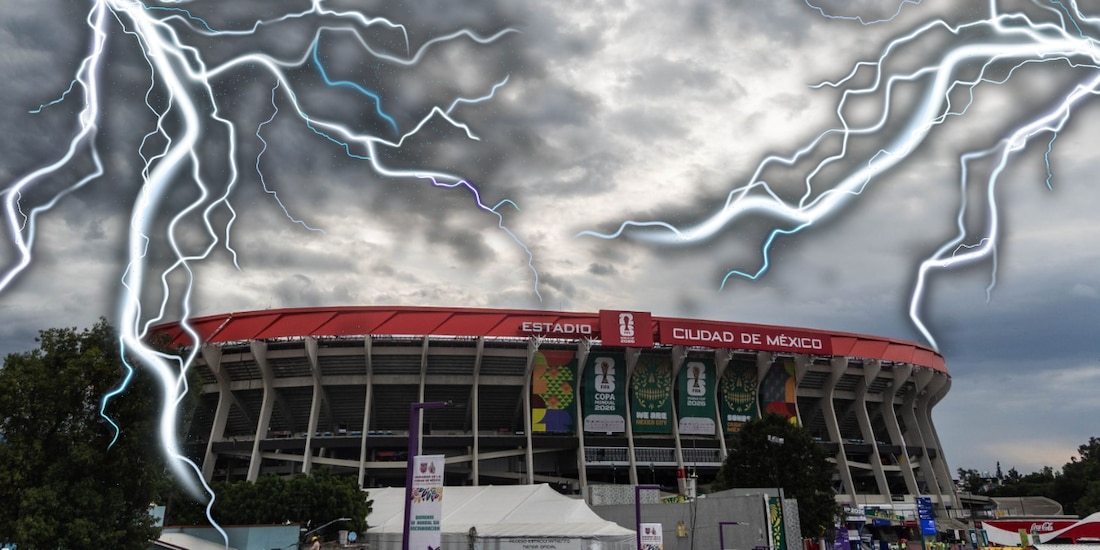 Captan rayo en cercanías del Estadio Ciudad de México