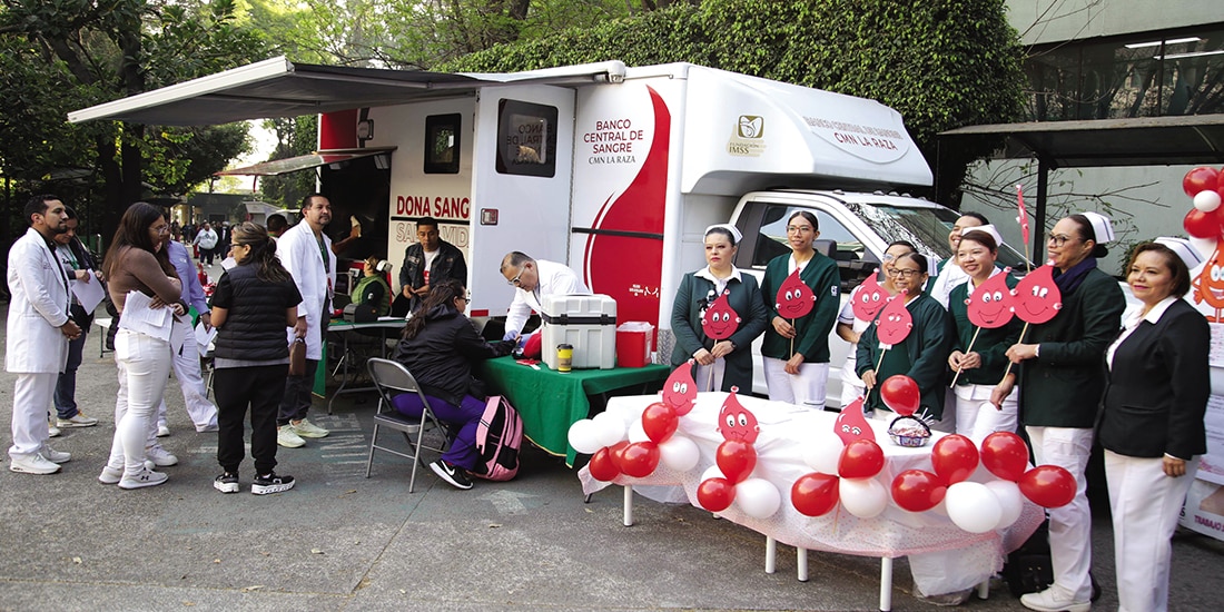 Jornada de donación altruista de sangre en el CMN La Raza del IMSS, en imagen de archivo.