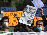 Aspectos de la manifestación pacífica realizada el 4 de diciembre de 2021 por estudiantes y académicos del CIDE