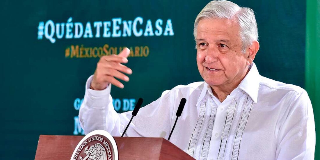 El presidente en conferencia de prensa.