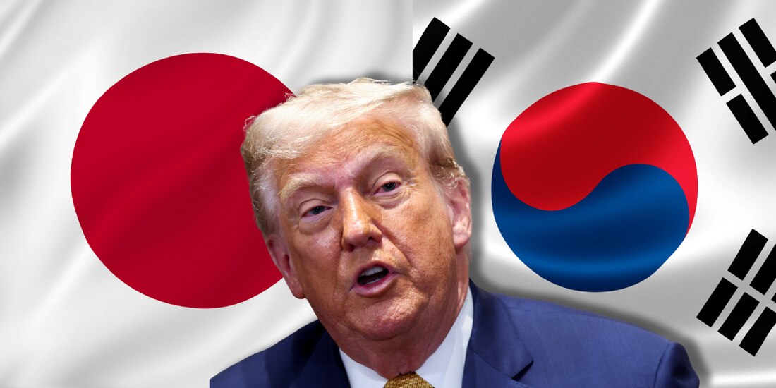 Japón y Corea del Sur intentan negociar aranceles con Estados Unidos