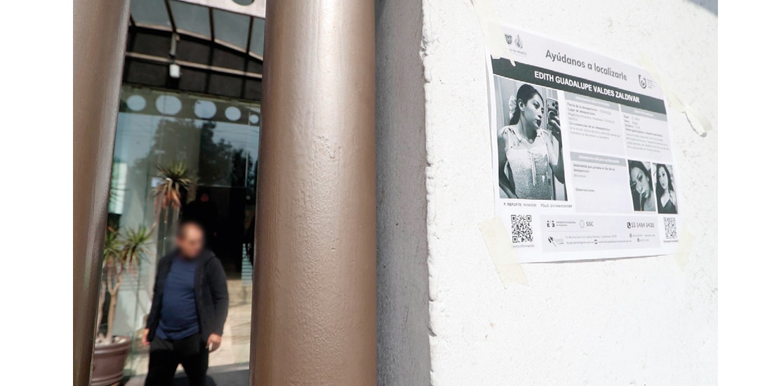 VOLANTE DE búsqueda de Edith Guadalupe en edificio de Revolución, el viernes