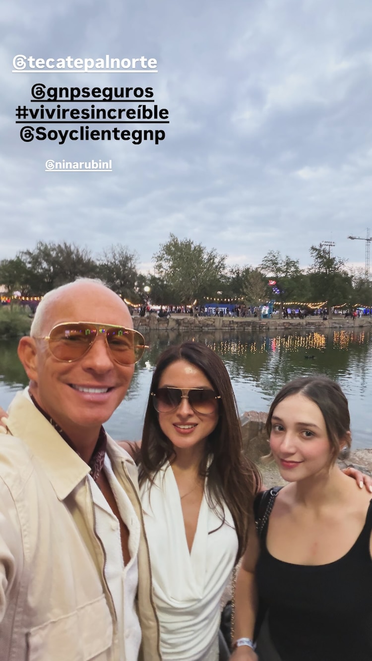 Erik Rubín presume a su novia junto a su hija Nina