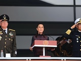 La Comandanta Suprema de las Fuerzas Armadas, Claudia Sheinbaum Pardo, encabezó la ceremonia protocolaria en el plantel militar.