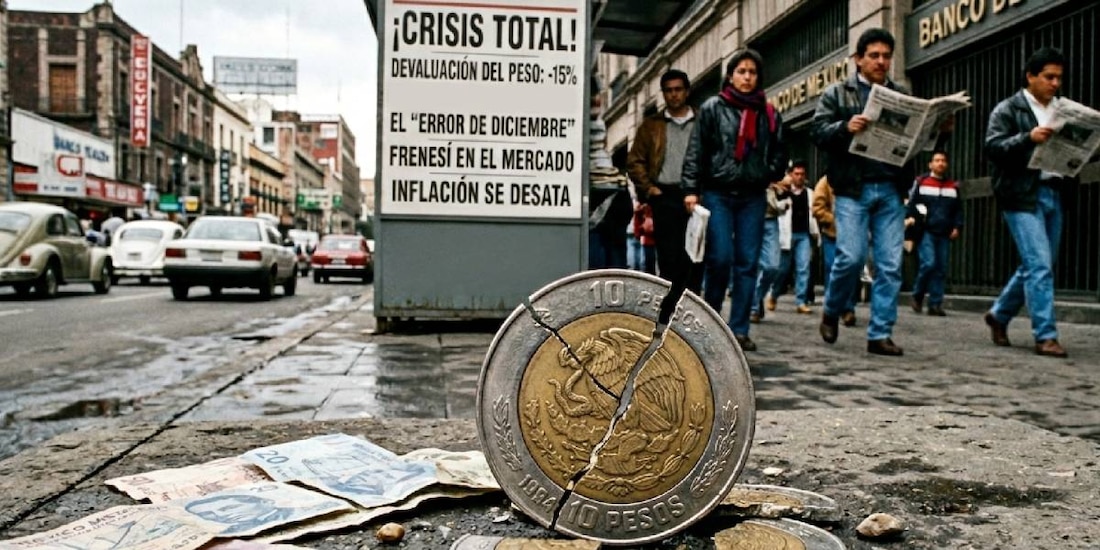 Inició con una fuerte devaluación del peso