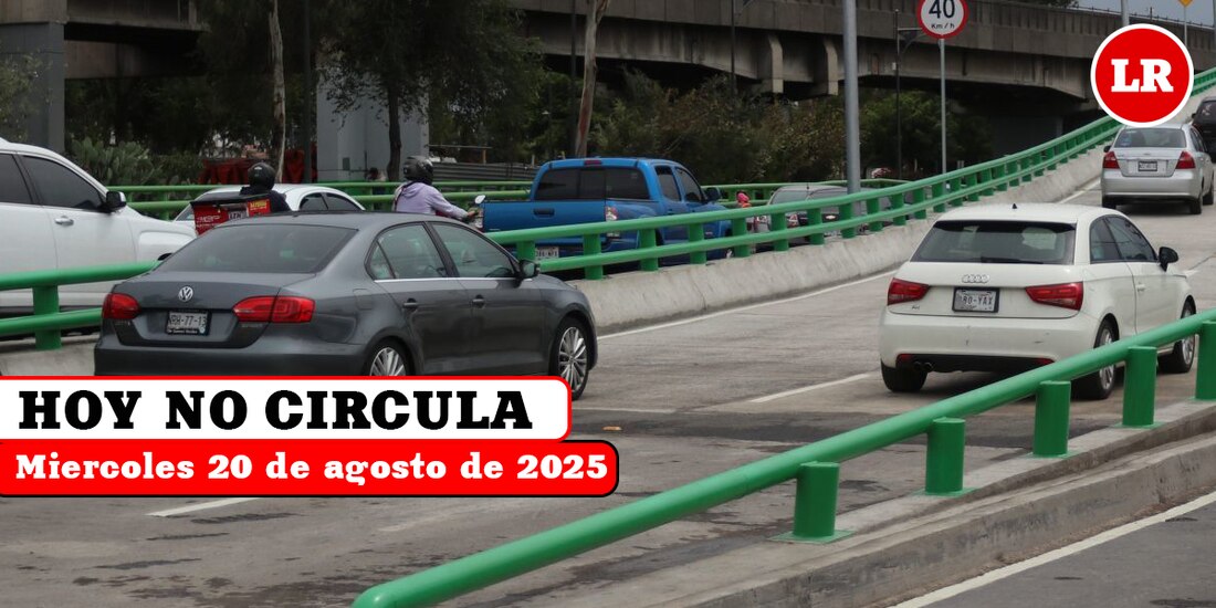 Revisa en La Razón qué vehículos descansan este miércoles 20 de agosto en la Ciudad de México y el Estado de México.