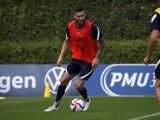 André-Pierre Gignac durante un entrenamiento con Francia de cara a los Juegos Olímpicos de Tokio.