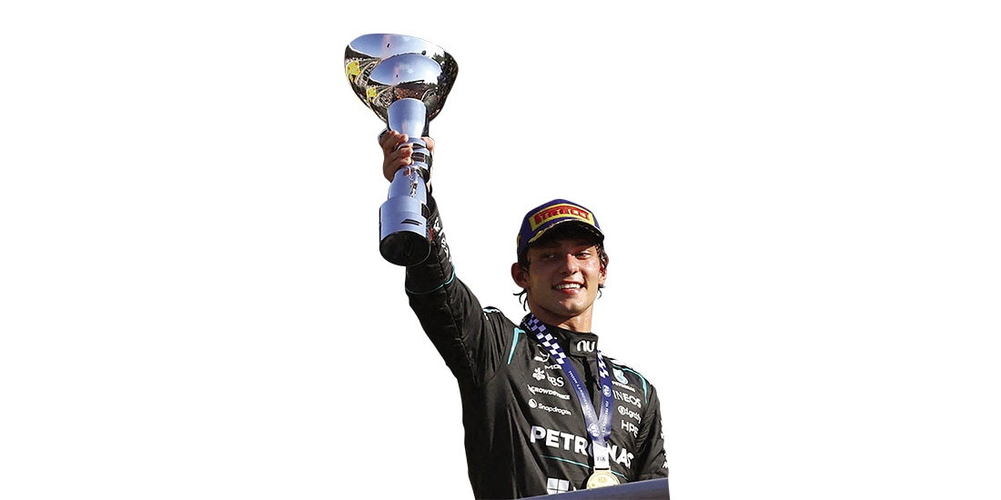 KIMI ANTONELLI, tras su triunfo en el GP de Italia.