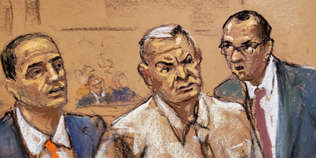 Genaro García Luna comparece ante el tribunal de EU, el 27 de febrero de 2020.