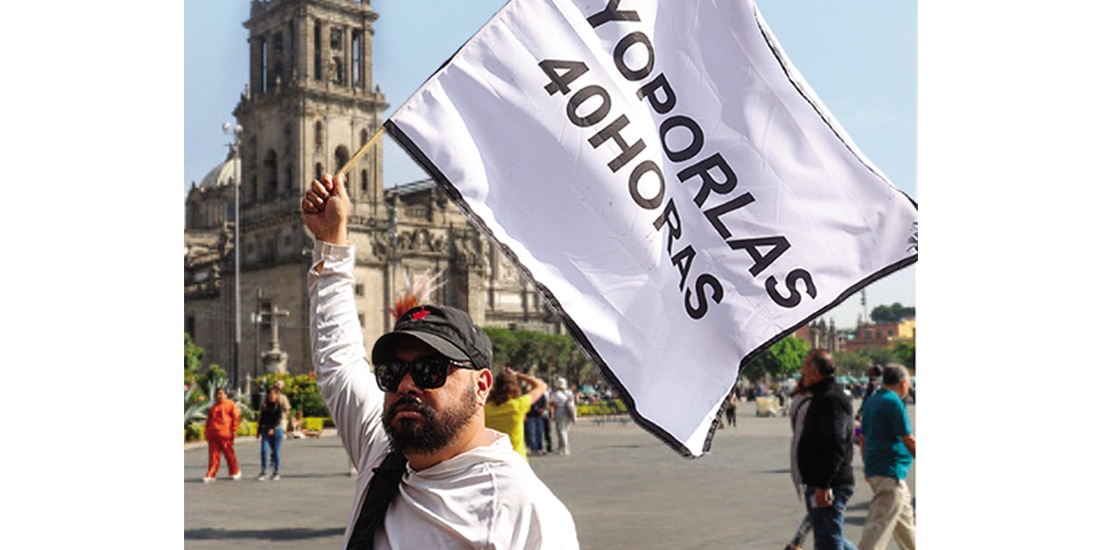 UN MANIFESTANTE, en el Zócalo de la
Ciudad de México, en noviembre pasado