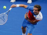 Daniil Medvedev durante su partido de octavos de final contra Pablo Andújar en el Abierto de Acapulco.