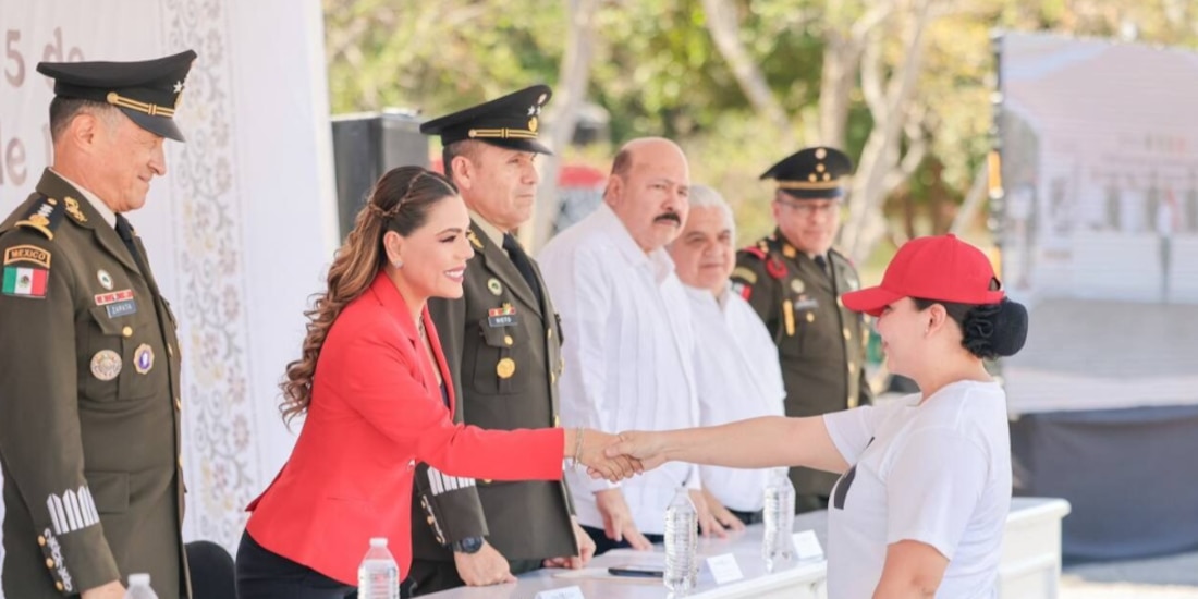 La gobernadora Evelyn Salgado Pineda, ayer, en Chilpancingo, Guerrero.