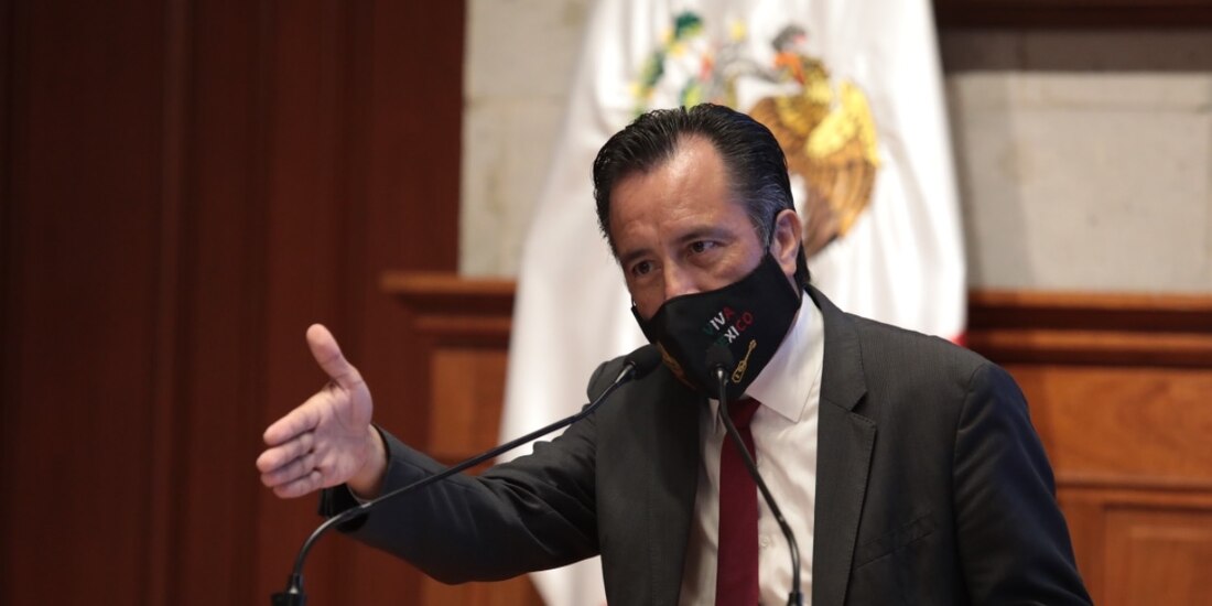 Cuitláhuac García, gobernador de Veracruz.