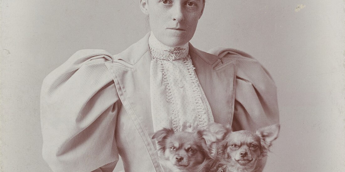 Retrato de Edith Wharton tomado en 1895.