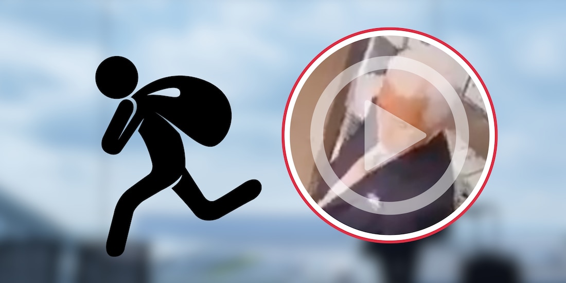 Video del Hombre que roba millones de aeropuerto internacional El Dorado, en Bogotá Colombia