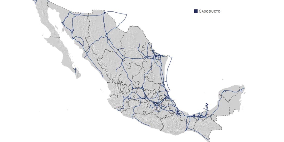 Cruzan 27 estados los 29 gasoductos del país
