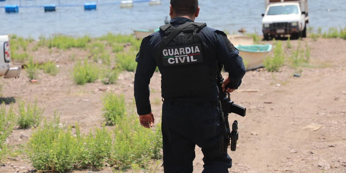 Elemeneto de seguridad en Michoacán.