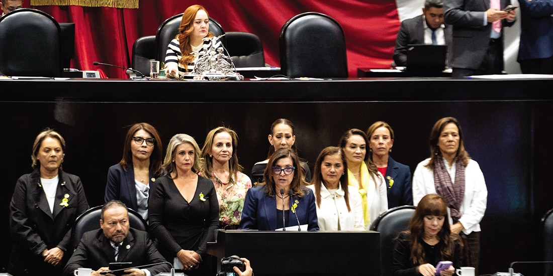 legisladores del PAN, ayer, al intervenir en la sesión ordinaria de la Cámara baja.