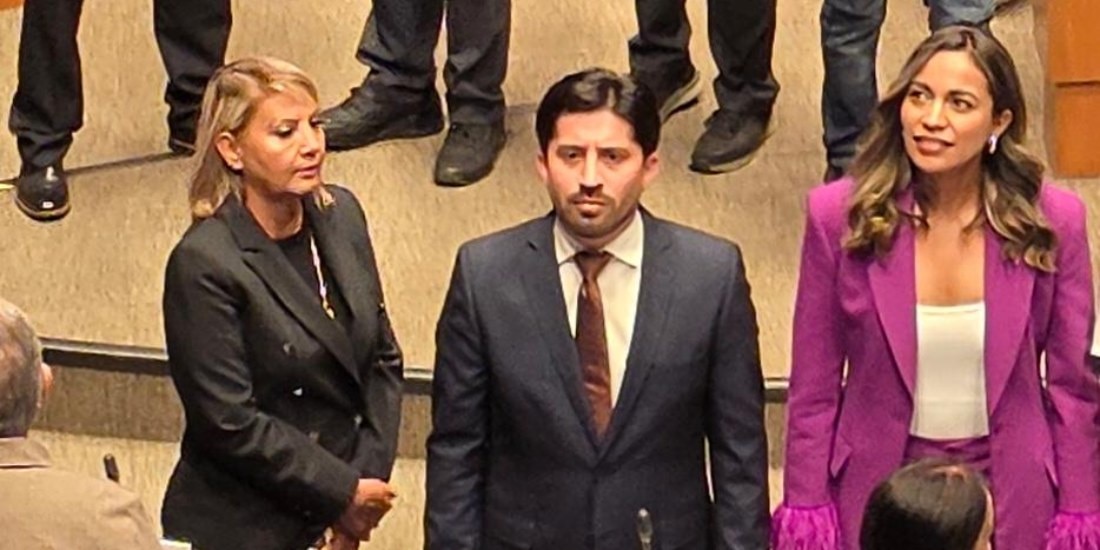 Rinde protesta suplente de Enrique Inzunza Cázarez ante el Senado.