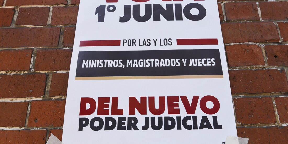 Así promocionan la elección judicial.