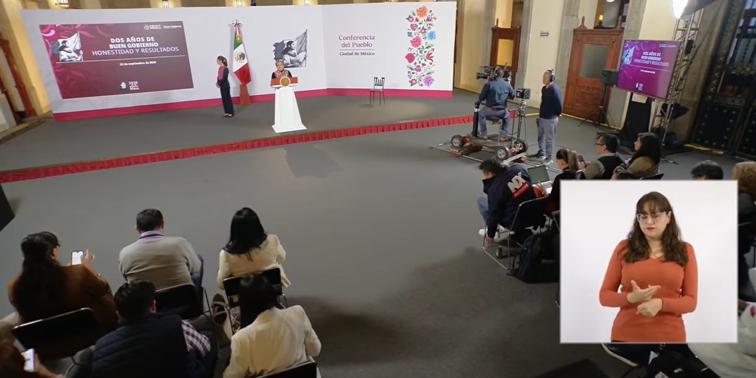 Este martes en Palacio Nacional estuvo la Secretaria Anticorrupción.