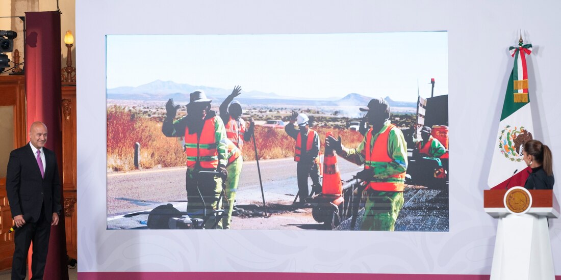 Conferencia de prensa de este miércoles en Palacio Nacional.