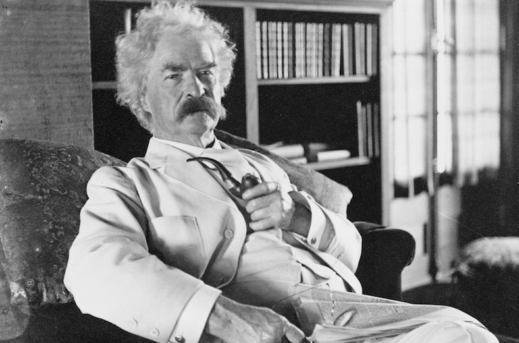 El escritor Mark Twain.