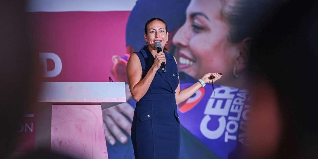 Milena Quiroga destaca resultados en seguridad en La Paz y alinea su estrategia con Claudia Sheinbaum.