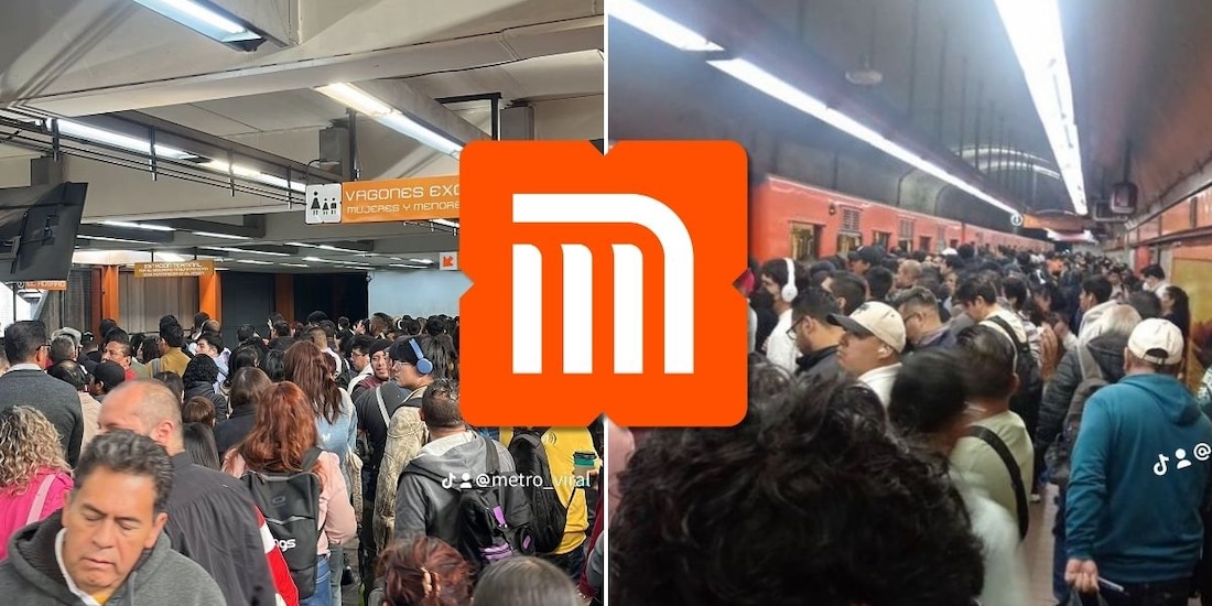 Registran caos, aglomeraciones y retrasos en Línea 7 del Metro CDMX.