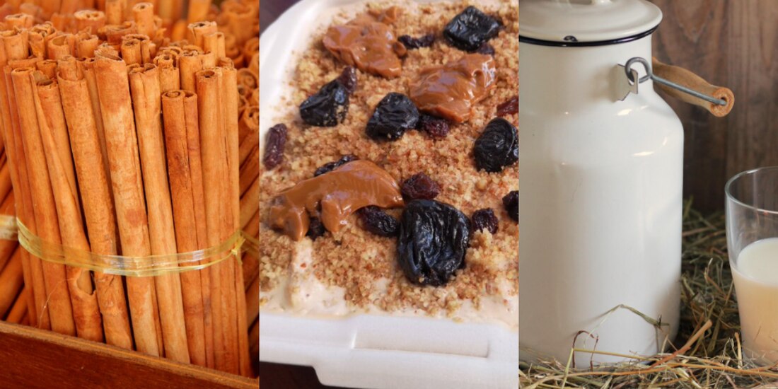 Receta de capirotada de leche.