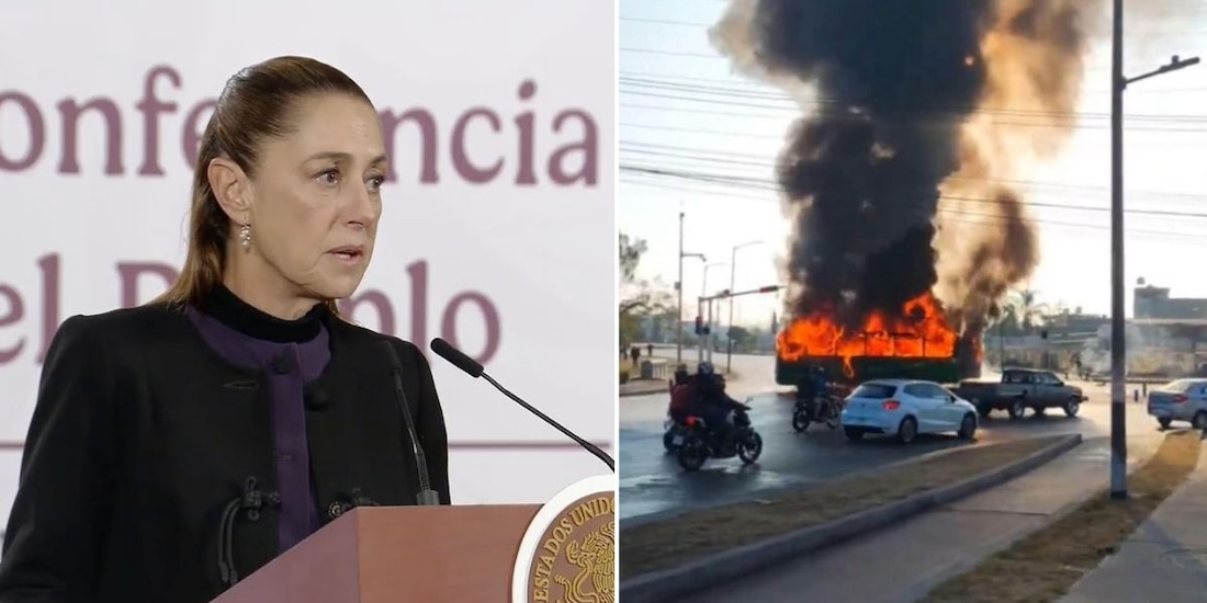 Sheinbaum asegura que se está resguardando la paz tras bloqueos del domingo.
