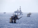 Plataforma petrolera en el Golfo de México
