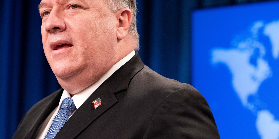 El secretario de Estado de EU., Mike Pompeo.